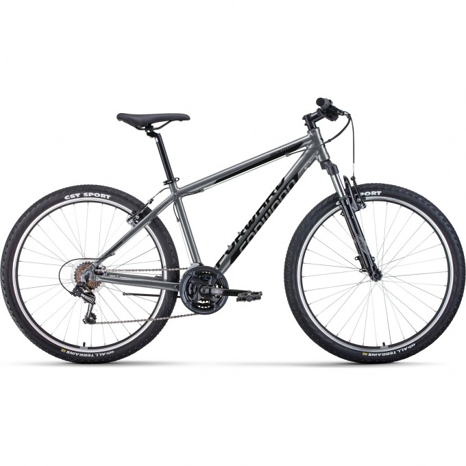 Велосипед FORWARD APACHE 27,5 1.0 CLASSIC (2022) серый/черный с рамой 15" 94937 SERYII/CHERNYII 15 Велосипед FORWARD APACHE 27,5 1.0 CLASSIC (2022) серый/черный с рамой 15" 94937 SERYII/CHERNYII 15