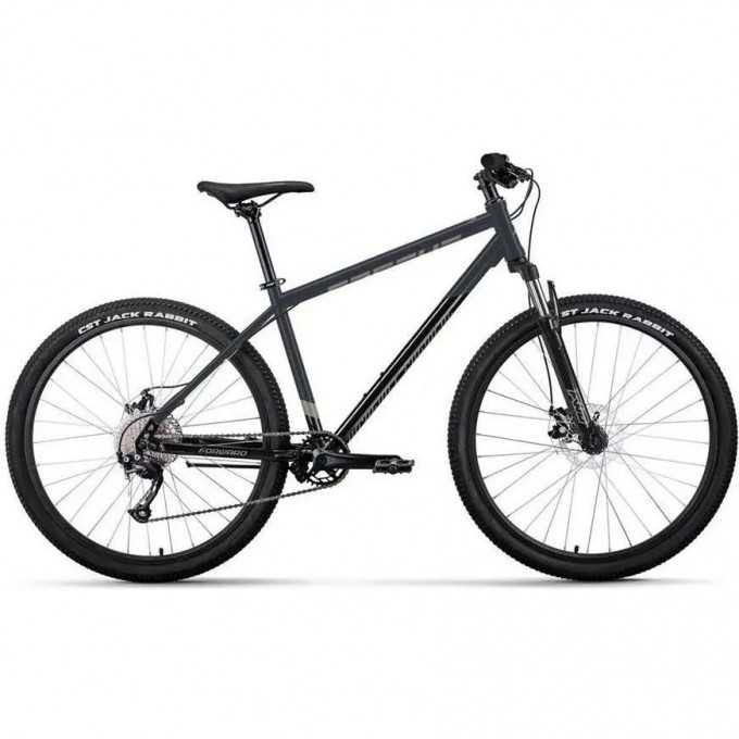 Велосипед FORWARD APACHE 27,5 2.0 D 27,5", рама 17", темно-серый/черный, 2023 RB3F780C9DGYXBK Велосипед FORWARD APACHE 27,5 2.0 D 27,5", рама 17", темно-серый/черный, 2023 RB3F780C9DGYXBK
