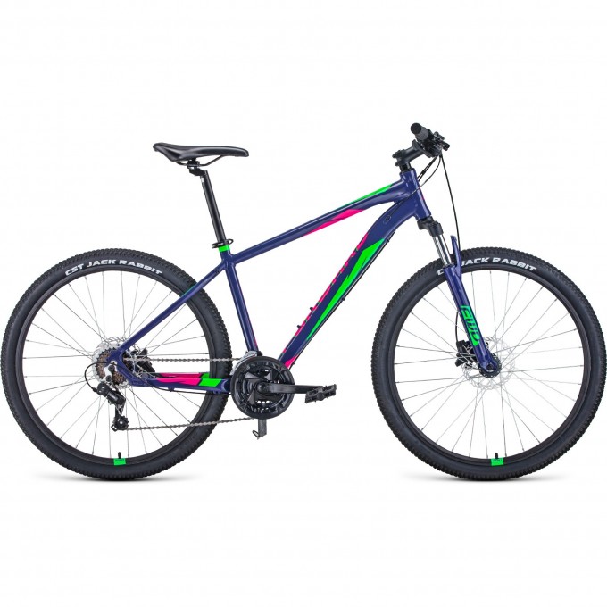 Велосипед FORWARD APACHE 27,5 3.0 disc, рама 15", 2020-2021, фиолетовый/зеленый RBKW1M37G039 Велосипед FORWARD APACHE 27,5 3.0 disc, рама 15", 2020-2021, фиолетовый/зеленый RBKW1M37G039