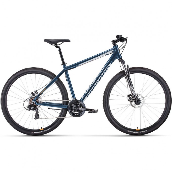 Велосипед FORWARD APACHE 29 2.0 D CLASSIC, рама 17", 2022, темно-синий/серебристый RBK22FW29102 Велосипед FORWARD APACHE 29 2.0 D CLASSIC, рама 17", 2022, темно-синий/серебристый RBK22FW29102