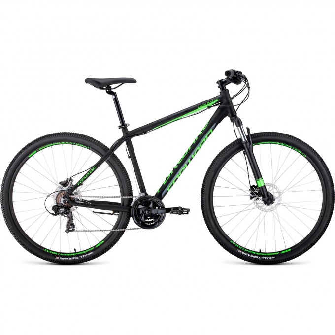 Велосипед FORWARD APACHE 29 3.0 disc (2020) черный/светло-зеленый с рамой 17" 74404 CHERNYII/ZELENYII 17 Велосипед FORWARD APACHE 29 3.0 disc (2020) черный/светло-зеленый с рамой 17" 74404 CHERNYII/ZELENYII 17
