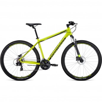 Велосипед FORWARD APACHE 29 3.0 disc (2020) желтый/черный с рамой 21" Велосипед FORWARD APACHE 29 3.0 disc (2020) желтый/черный с рамой 21"