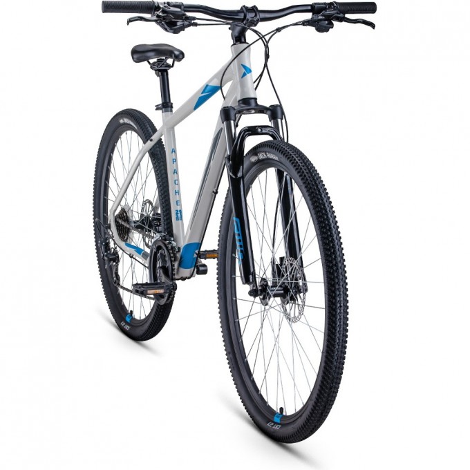 Велосипед FORWARD APACHE 29 3.0 disc (2021) серый/синий с рамой 17" RBKW1M69Q019 Велосипед FORWARD APACHE 29 3.0 disc (2021) серый/синий с рамой 17" RBKW1M69Q019