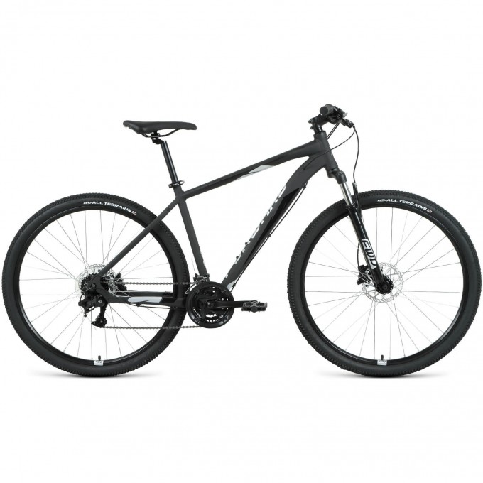 Велосипед FORWARD APACHE 29 3.2 HD (2022) черный матовый/серебристый с рамой 17" 95329 CHERNYII/SEREBRISTYII 17 Велосипед FORWARD APACHE 29 3.2 HD (2022) черный матовый/серебристый с рамой 17" 95329 CHERNYII/SEREBRISTYII 17