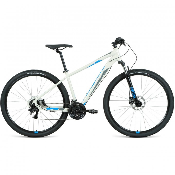Велосипед FORWARD APACHE 29 3.2 HD, рама 19", 2022, серый/синий RBK22FW29480 Велосипед FORWARD APACHE 29 3.2 HD, рама 19", 2022, серый/синий RBK22FW29480