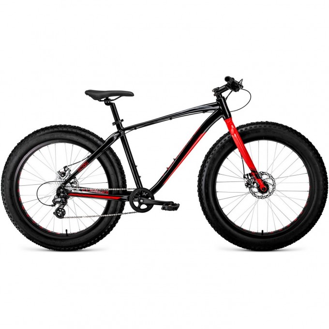 Велосипед FORWARD BIZON 26 (2020) черный/красный с рамой 18" 79064 CHERNYII/KRASNYII Велосипед FORWARD BIZON 26 (2020) черный/красный с рамой 18" 79064 CHERNYII/KRASNYII