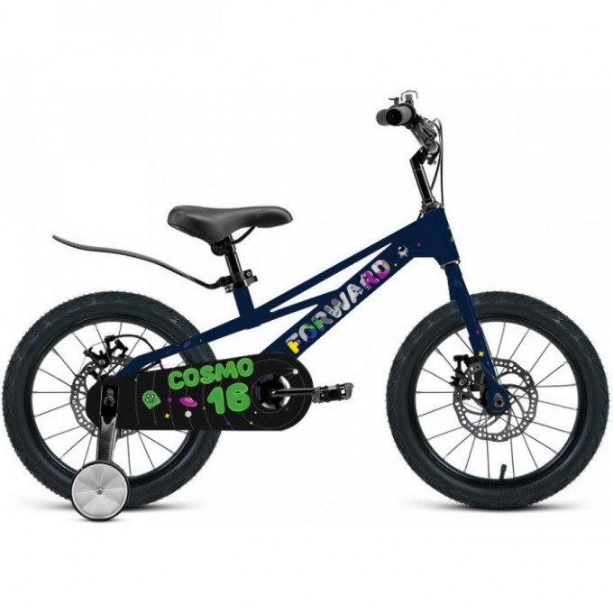 Велосипед FORWARD COSMO 16 (1 ск.) 2023, темно-фиолетовый с рамой 16" IB3FS10FCDVTXXX Велосипед FORWARD COSMO 16 (1 ск.) 2023, темно-фиолетовый с рамой 16" IB3FS10FCDVTXXX