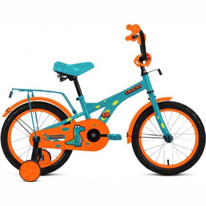 Велосипед FORWARD CROCKY 16" (1 ск.) 2023, бирюзовый IB3FS1100XTQXXX Велосипед FORWARD CROCKY 16" (1 ск.) 2023, бирюзовый IB3FS1100XTQXXX