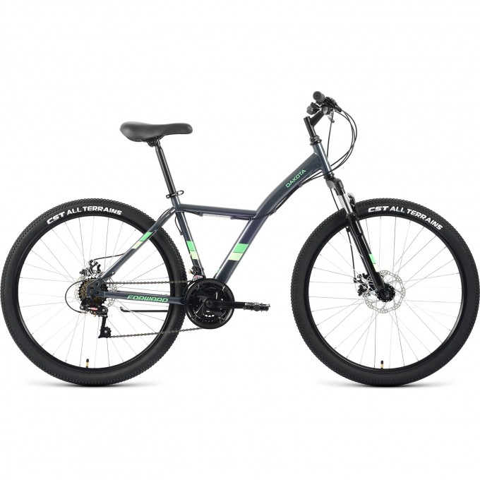 Велосипед FORWARD DAKOTA 27,5 2.0 D рама 16.5" 2022 серый/светло-зеленый RBK22FW27606 Велосипед FORWARD DAKOTA 27,5 2.0 D рама 16.5" 2022 серый/светло-зеленый RBK22FW27606