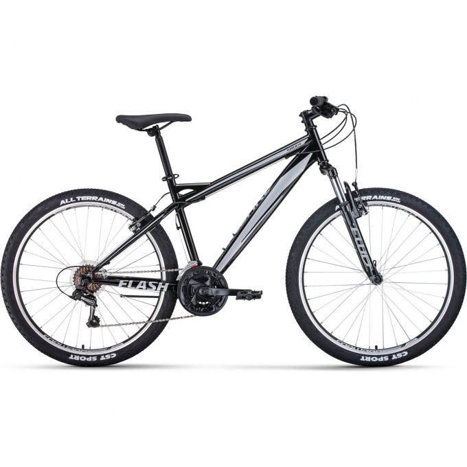Велосипед FORWARD FLASH 26 1.0, рама 17", 2020-2021, черный/серый RBKW1M16G005 Велосипед FORWARD FLASH 26 1.0, рама 17", 2020-2021, черный/серый RBKW1M16G005
