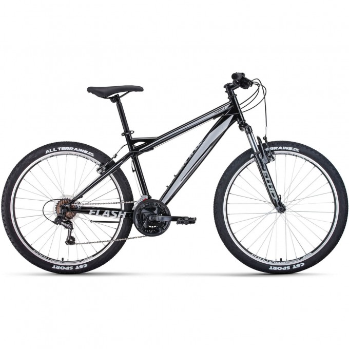 Велосипед FORWARD FLASH 26 1.0, рама 17", 2022, черный/серый RBK22FW26650 Велосипед FORWARD FLASH 26 1.0, рама 17", 2022, черный/серый RBK22FW26650
