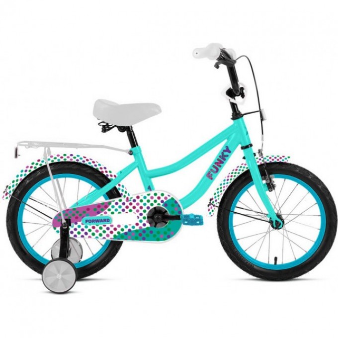 Велосипед FORWARD FUNKY 14" (1 ск.) 2023, бирюзовый IB3FF1115XTQXXX Велосипед FORWARD FUNKY 14" (1 ск.) 2023, бирюзовый IB3FF1115XTQXXX