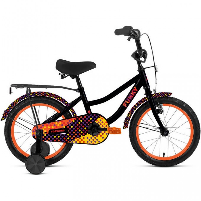Велосипед FORWARD FUNKY 16" (1 ск.) 2023, черный IB3FS1116XBKXXX Велосипед FORWARD FUNKY 16" (1 ск.) 2023, черный IB3FS1116XBKXXX