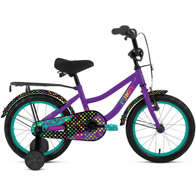 Велосипед FORWARD FUNKY 18"(1 ск.) 2023, фиолетовый IB3FE1117XVTXXX Велосипед FORWARD FUNKY 18"(1 ск.) 2023, фиолетовый IB3FE1117XVTXXX