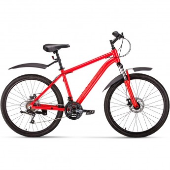 Велосипед FORWARD HARDI 26 2.0 disc (2020) красный с рамой 17"