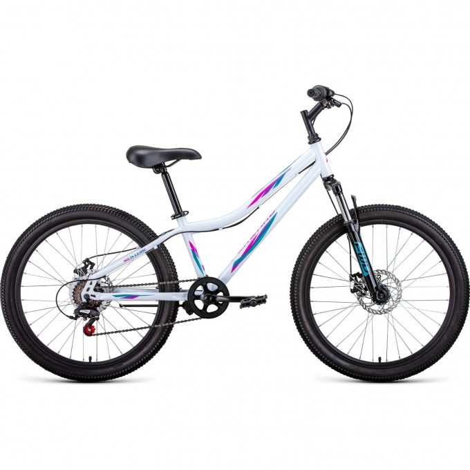 Велосипед FORWARD IRIS 24 2.0 disc (2021) белый/розовый 74416 BELYII/ROZOVYII Велосипед FORWARD IRIS 24 2.0 disc (2021) белый/розовый 74416 BELYII/ROZOVYII