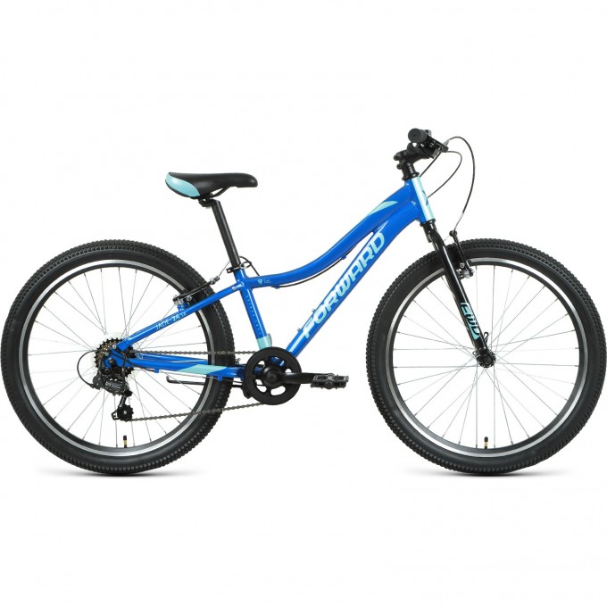 Велосипед FORWARD JADE 24 1.0 (2022) синий/бирюзовый, с рамой 12" RBK22FW24743 Велосипед FORWARD JADE 24 1.0 (2022) синий/бирюзовый, с рамой 12" RBK22FW24743