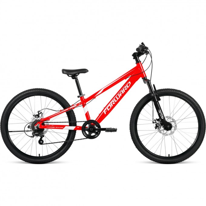 Велосипед FORWARD RISE 24 2.0 D, рама 11", 2022, красный/белый RBK22FW24798 Велосипед FORWARD RISE 24 2.0 D, рама 11", 2022, красный/белый RBK22FW24798
