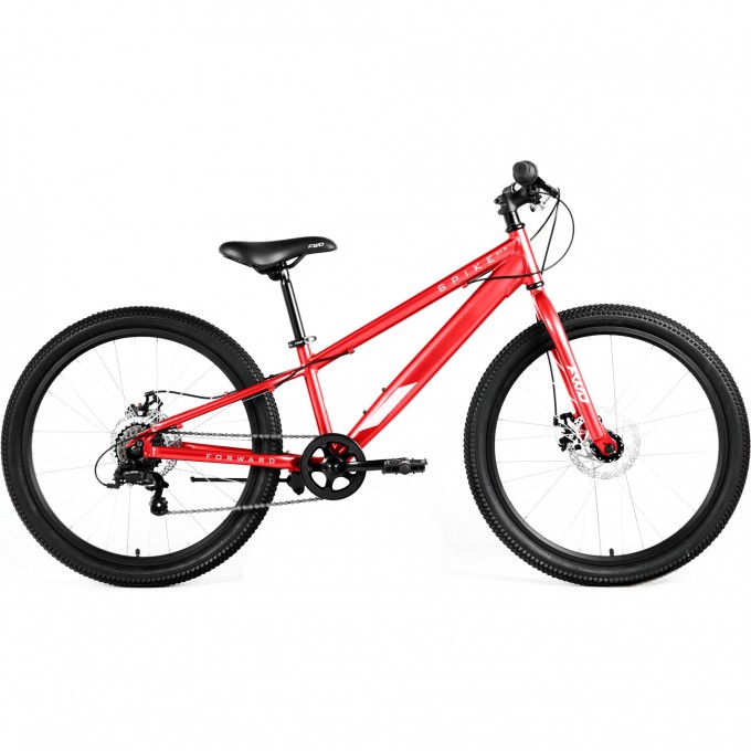 Велосипед FORWARD SPIKE 24 D 24", рама 11", красный/белый, 2023 IB3F47133XRDXWH Велосипед FORWARD SPIKE 24 D 24", рама 11", красный/белый, 2023 IB3F47133XRDXWH