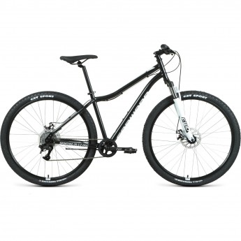 Велосипед FORWARD SPORTING 29 2.2 disc (2021) черный/белый с рамой 21"