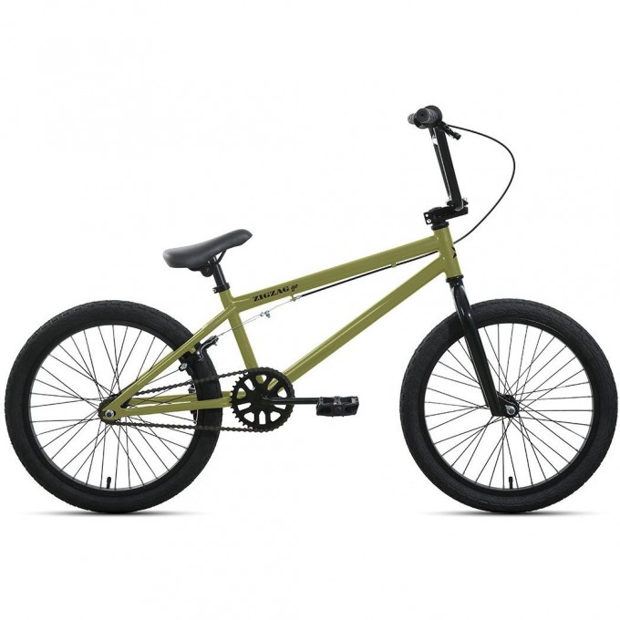 Велосипед FORWARD ZIGZAG 20 GO (20" 1 ск. рост. 20.4) 2022, хаки/черный IBK22FW20088 Велосипед FORWARD ZIGZAG 20 GO (20" 1 ск. рост. 20.4) 2022, хаки/черный IBK22FW20088
